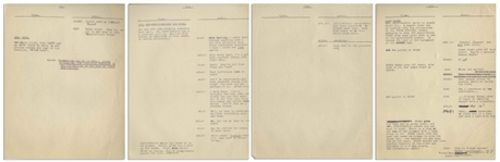 Moe Howard's 29pp. Script for The Three Stooges 1949 Pilot TV Show ''Jerks of All Trades'' With Shemp -- Annotated by Moe, With His Signature -- 8.5'' x 11'' -- Very Good Condition